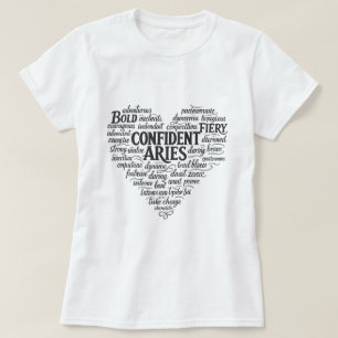 Camiseta de la Zodia Aries para Mujeres   Diseño d