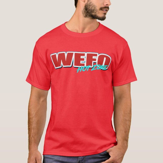 Camiseta de la ZONA CALIENTE #WEFO (Anverso)