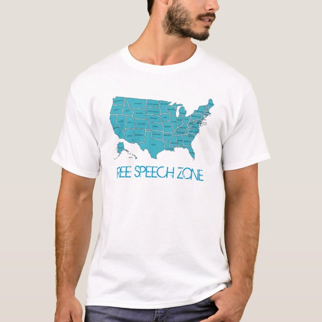 Camiseta de la zona del discurso libre (Anverso)