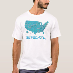 Camiseta de la zona del discurso libre