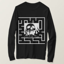 Camiseta de laberinto de cráneo de infierno gótico