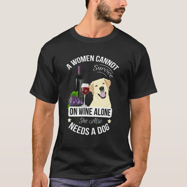 Camiseta De Labrador Para Mujeres Perro De Lactant (Anverso)