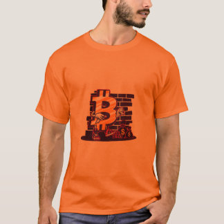 Camiseta de ladrillo pared número 7 de oro
