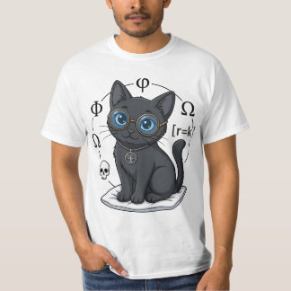 Camiseta de Lady Justice Black Cat Filosofía y Der
