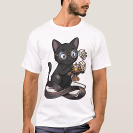 Camiseta de Lady Justice Black Cat Filosofía y Der