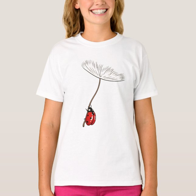 Camiseta de Ladybug y Diente de León 🌿🐞 (Anverso)