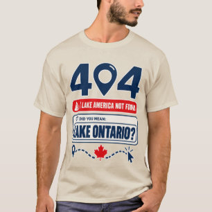 Camiseta de Lago Ontario, Lago América No Encontra