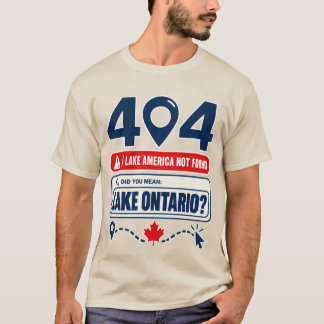 Camiseta de Lago Ontario, Lago América No Encontra