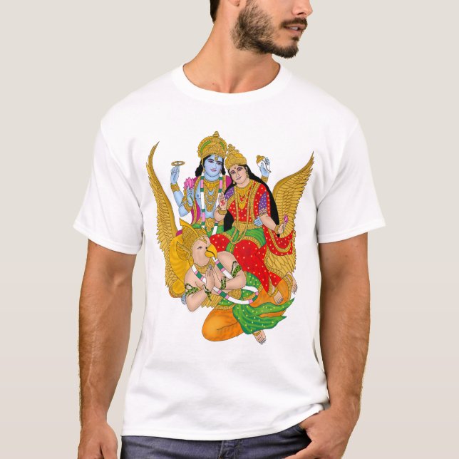 Camiseta de Lakshmi Narayan – Ropa informal divina (Anverso)