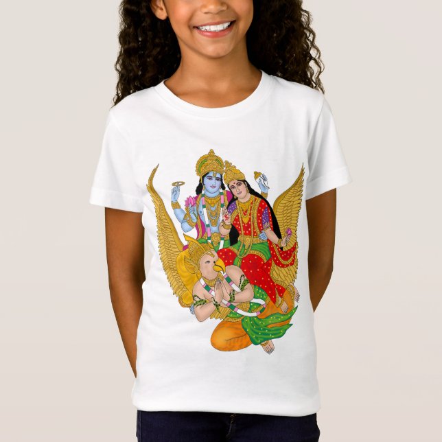 Camiseta de Lakshmi Narayan – Ropa informal divina (Anverso)