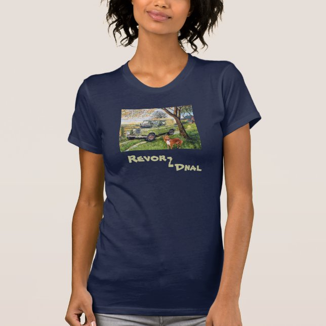 Camiseta de Land Rover del viejo estilo de las (Anverso)