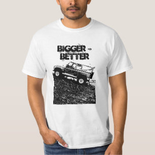 Camiseta de land rover, más grande y mejor