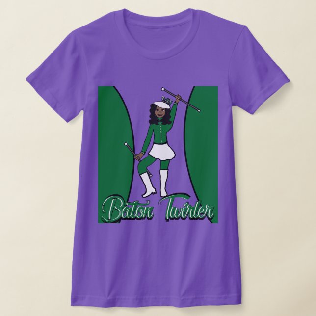 Camiseta de lanzadora de bastón / Verde (Distribución)