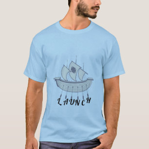 Camiseta de "lanzamiento" - Diseño de barco