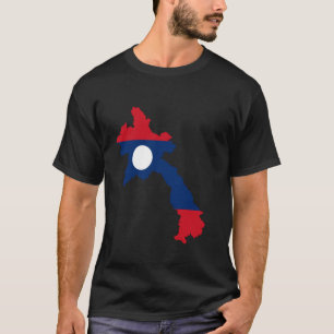 Camiseta de Laos, bandera de Laos, mapas de Laos p