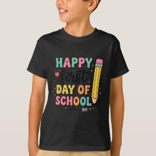 Camiseta De Lápiz Del Primer Día De Clase Lindo De