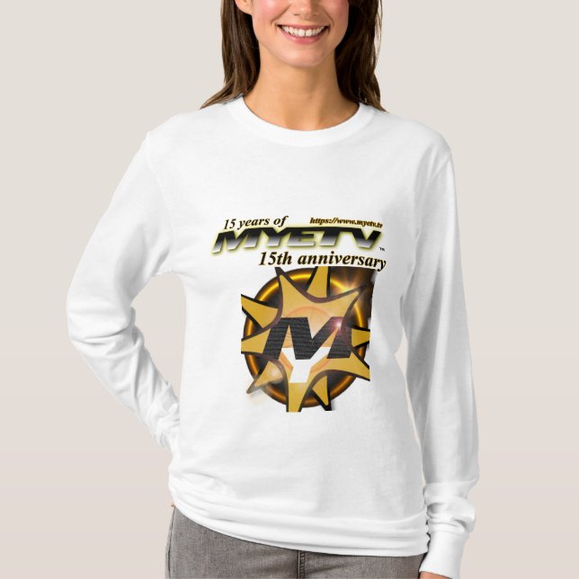 Camiseta de larga duración de las mujeres de MYETV (Anverso)