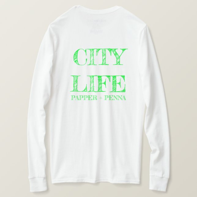 camiseta de larga duración de Southern City Life (Reverso del diseño)