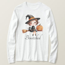 Camiseta De Larga Manga Bewitched Halloween