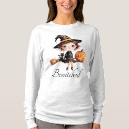 Camiseta De Larga Manga Bewitched Halloween