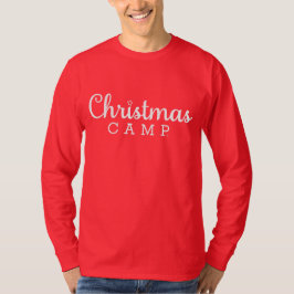 Camiseta De Larga Manga De Campamento De navidades