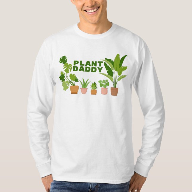 Camiseta de Larga Manga de Plant Daddy (Anverso)