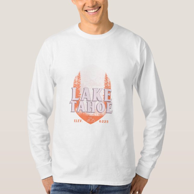 Camiseta de Larga Manga del Lago Tahoe (Anverso)