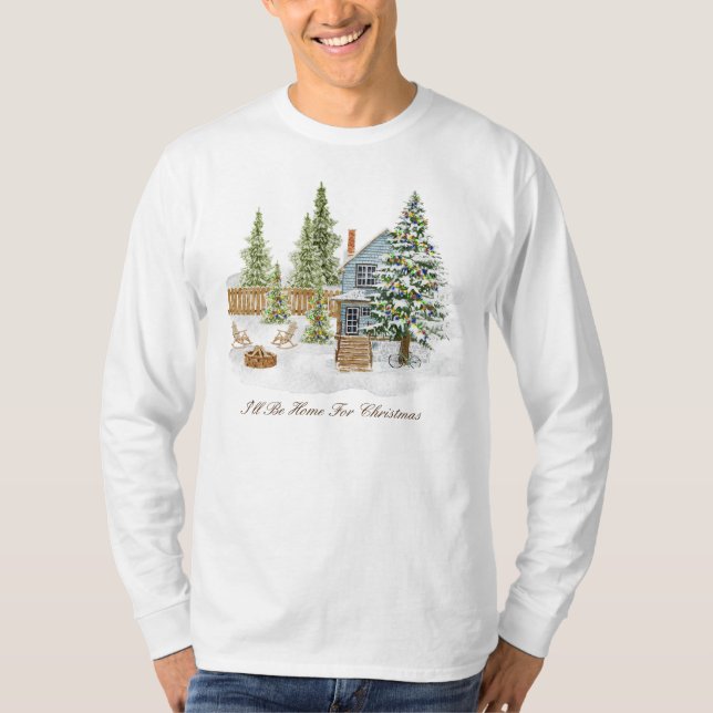 Camiseta De Larga Manga Para navidades (Anverso)