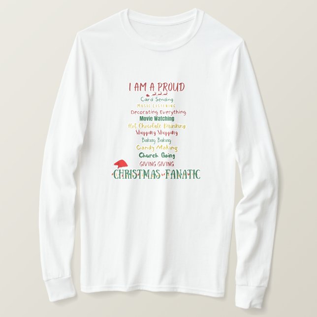 Camiseta De Larga Manga Para navidades (Anverso del diseño)