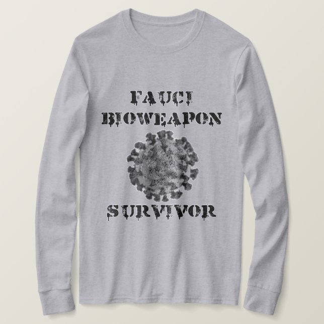 Camiseta De Larga Manga Para Sobreviviente De Fauc (Anverso del diseño)