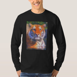 Camiseta de largo alcance para adultos tigre siber