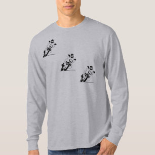 Camiseta de largo envuelta de la raza de la