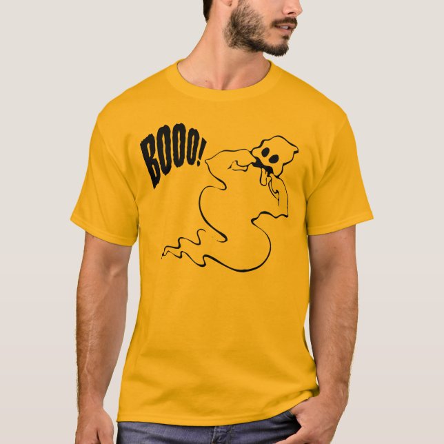 Camiseta de largo envuelta del fantasma de (Anverso)