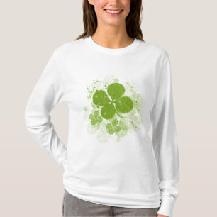 Camiseta de largo envuelta del trébol
