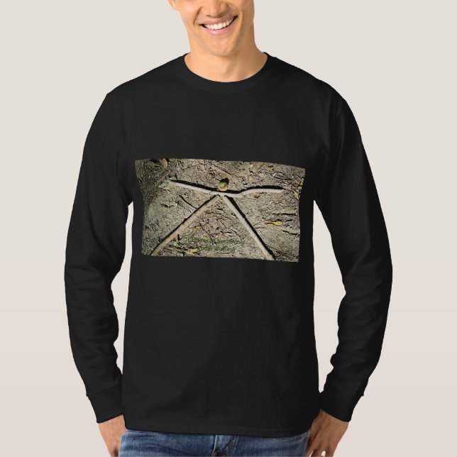 Camiseta de largo mango del hombre chakras (Anverso)