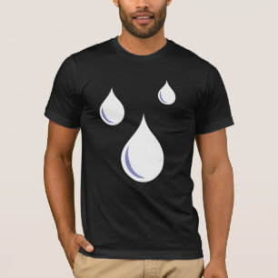 Camiseta de las agua-gotitas del proyecto de la