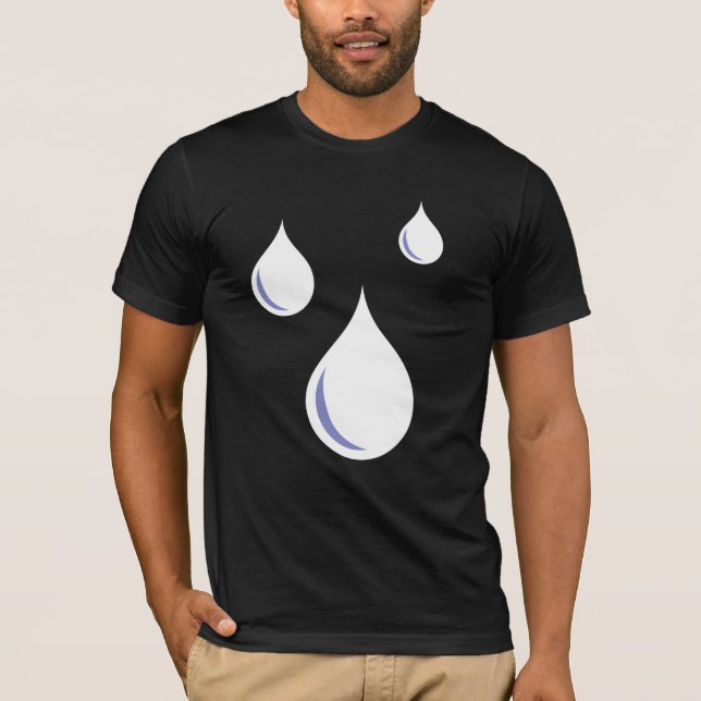 Camiseta de las agua-gotitas del proyecto de la (Anverso)