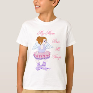 Camiseta de las alas de la mamá