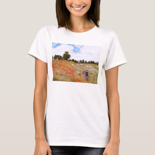 Camiseta de las amapolas de Monet (Anverso)