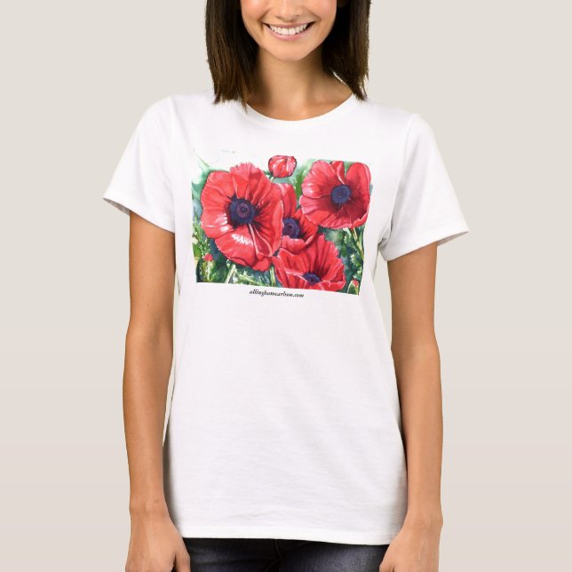 Camiseta de las amapolas de PMACarlson (Anverso)