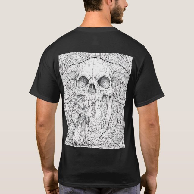 Camiseta de las Artes Oscuras: Mago Eldritch y Crá (Reverso)
