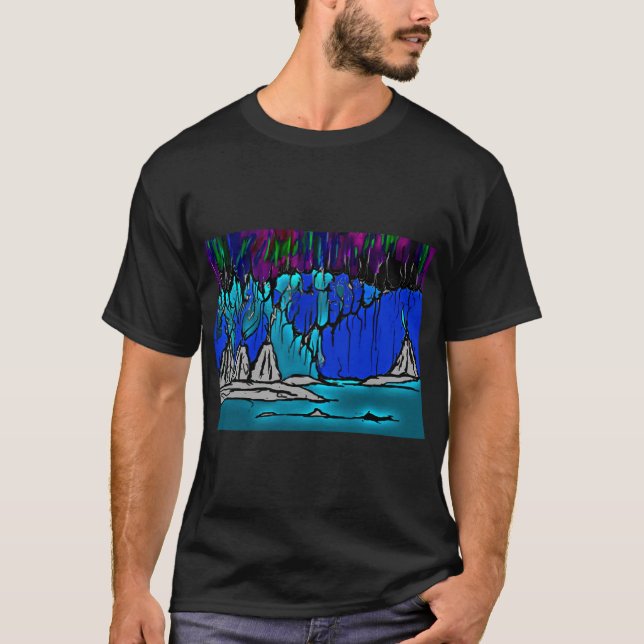 Camiseta de las auroras boreales (Anverso)