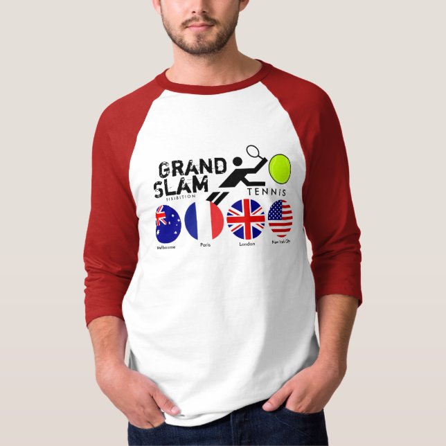 Camiseta de las banderas 2 del Grand Slam cuatro (Anverso)