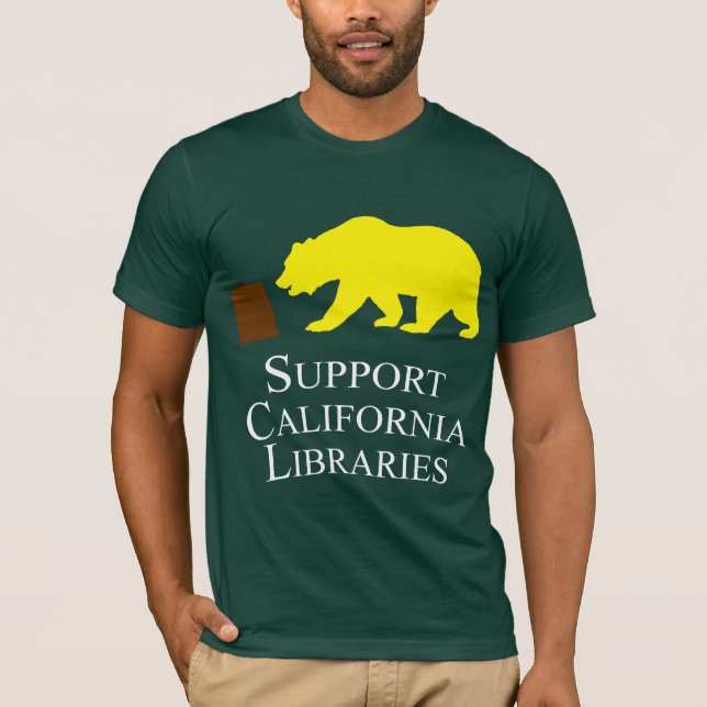 Camiseta de las bibliotecas de California de la (Anverso)