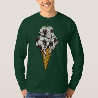 Camiseta de las bolas de fútbol de helado
