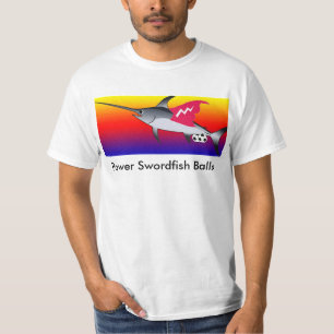 Camiseta de las bolas de los peces espadas del