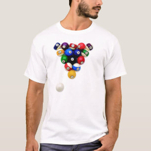 Camiseta de las bolas de piscina de Billard
