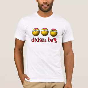 Camiseta de las bolas del pollo