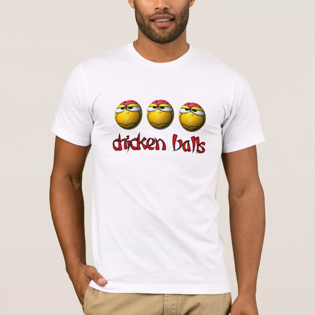 Camiseta de las bolas del pollo (Anverso)
