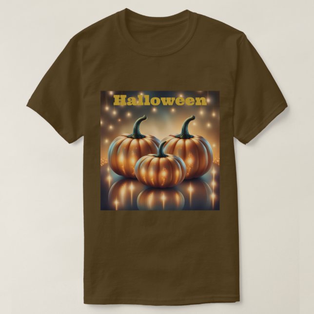 Camiseta de las calabazas de Halloween (Diseño del anverso)